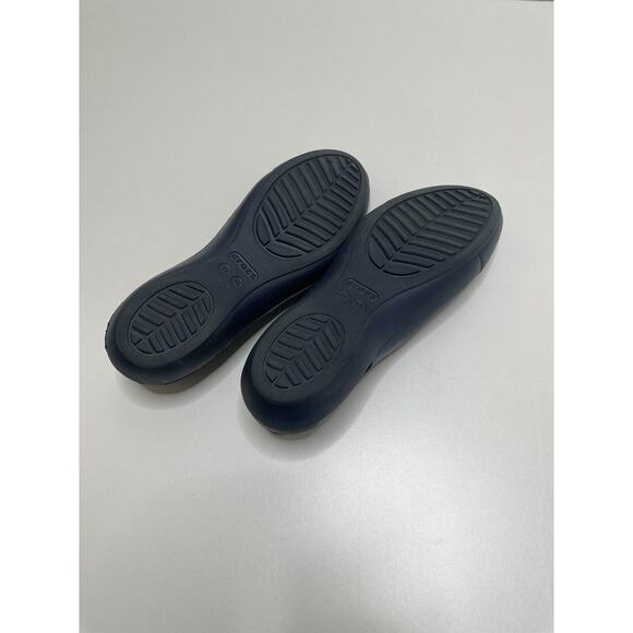 Crocs Sienna Ballet Flats Shoe Slide On Women Blue Toe Cap Sz 10 W Waterproof - Picture 5 of 7
